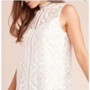 BB Dakota Patti guipure lace sleeveless top